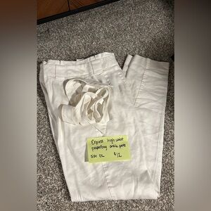 Express tie waist ankle pants